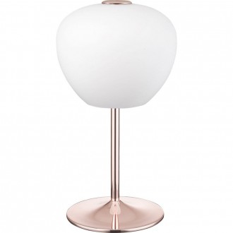 KLAUSEN 148001 | UNIQUE Aragon Klausen asztali lámpa 42cm vezeték kapcsoló 3x G9 900lm 3000K pink, rózsaarany, opálfehér