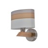 KLAUSEN KL 6857 | Leoni Klausen fali lámpa 1x E14 natúr, fehér, krémszín
