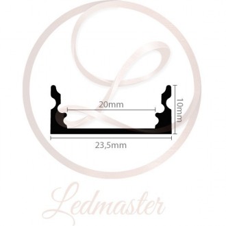 LEDMASTER 2024 | Ledmaster alumínium led profil alkatrész - LP103 - matt króm