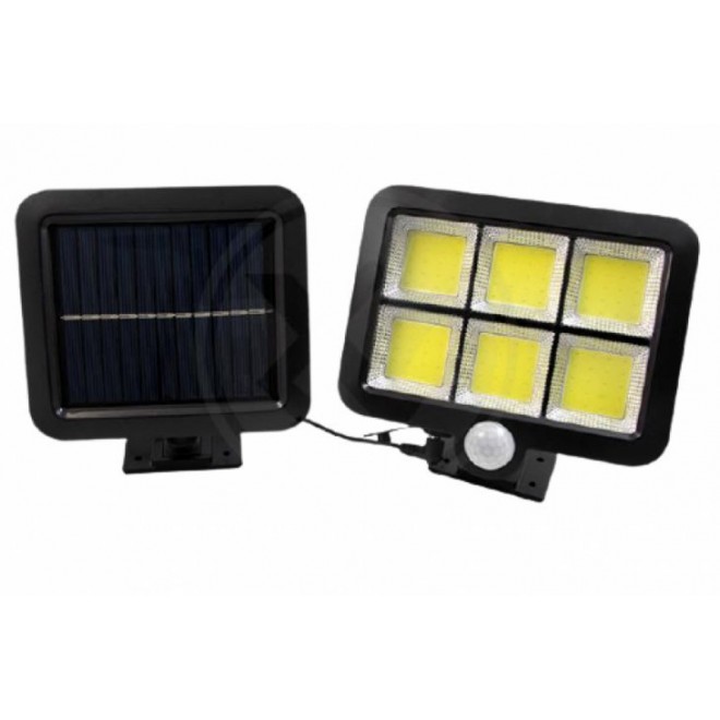 LEDMASTER 3599 | LM-SOL Ledmaster reflektor lámpa - 1593 - mozgásérzékelő napelemes/szolár LED fekete