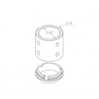 NORLYS 1509AL | Norlys adapter alkatrész alumínium