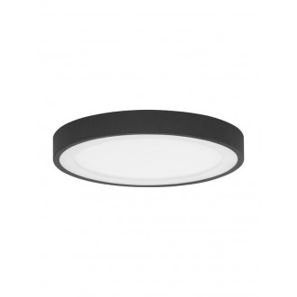 NOVA LUCE 9081220 | Nodi-NL Nova Luce mennyezeti lámpa kerek 1x LED 1590lm 3000K matt fekete, opál