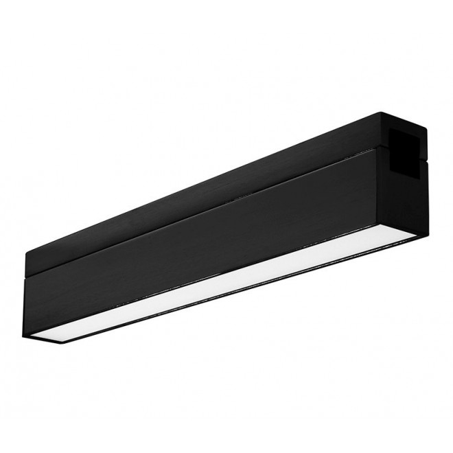 NOVA LUCE 9090293 | Magnetic-Decorative-LS Nova Luce rendszerelem CRI>90 lámpa mágnes, UGR <18 1x LED 430lm 3000K matt fekete, opál