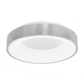 NOVA LUCE 9353834 | Rando-Thin Nova Luce mennyezeti lámpa - TRIAC kerek szabályozható fényerő 1x LED 1950lm 3000K ezüst, fehér