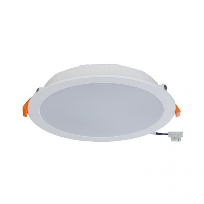 NOWODVORSKI 8775 | Kos Nowodvorski beépíthető LED panel kerek Ø225mm 1x LED 2300lm 3000K IP44/20 fehér, opál