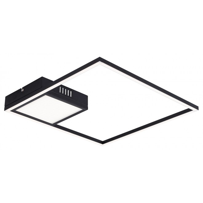RABALUX 5286 | Sirius-RA Rabalux mennyezeti lámpa négyzet 1x LED 1900lm 4000K matt fekete, fehér