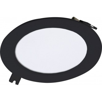 RABALUX 71225 | Shaun2 Rabalux beépíthető LED panel Ø120mm 1x LED 450lm 3000K fekete, fehér