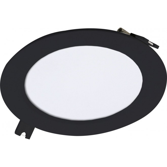 RABALUX 71225 | Shaun2 Rabalux beépíthető LED panel Ø120mm 1x LED 450lm 3000K fekete, fehér