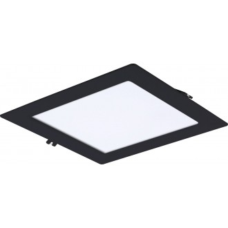 RABALUX 71231 | Shaun2 Rabalux beépíthető LED panel 220x220mm 1x LED 1200lm 3000K fekete, fehér