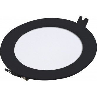 RABALUX 71241 | Shaun2 Rabalux beépíthető LED panel Ø120mm 1x LED 420lm 4000K fekete, fehér