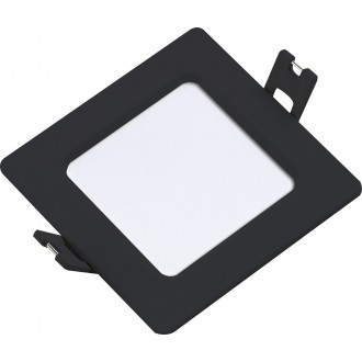 RABALUX 71262 | Shaun2 Rabalux beépíthető LED panel 90x90mm 1x LED 220lm 4000K fekete, fehér