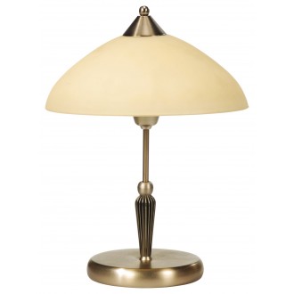 RABALUX 8172 | Regina Rabalux asztali lámpa 41cm vezeték kapcsoló 1x E14 bronz, krémszín