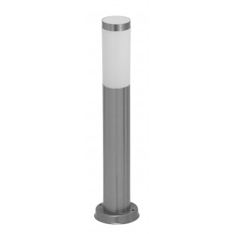 RABALUX 8263 | Inox Rabalux álló lámpa 45cm UV álló műanyag 1x E27 IP44 UV nemesacél, rozsdamentes acél, fehér