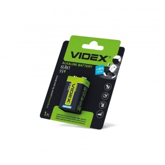 VIDEX 6LR61/9V/B | Videx alkáli elem 6LR61/9V - LEDMASTER 5189 -