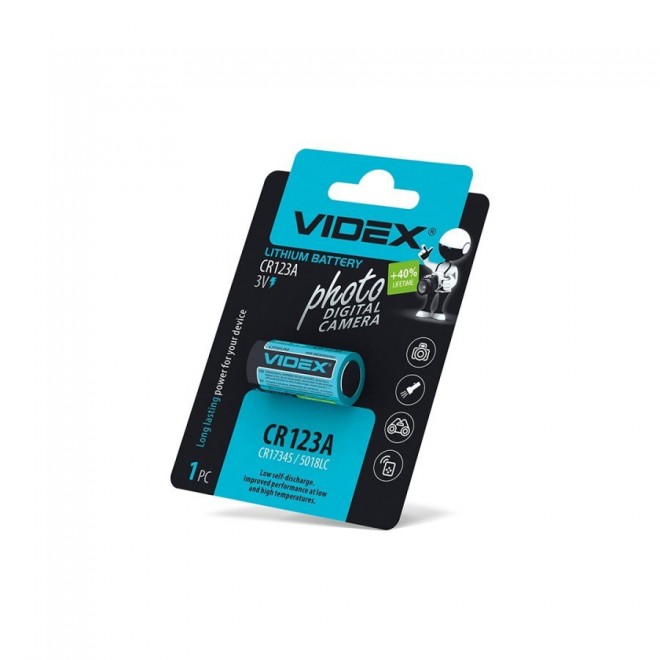 VIDEX CR123A | Videx Li-ion elem CR123A - LEDMASTER 5197 -