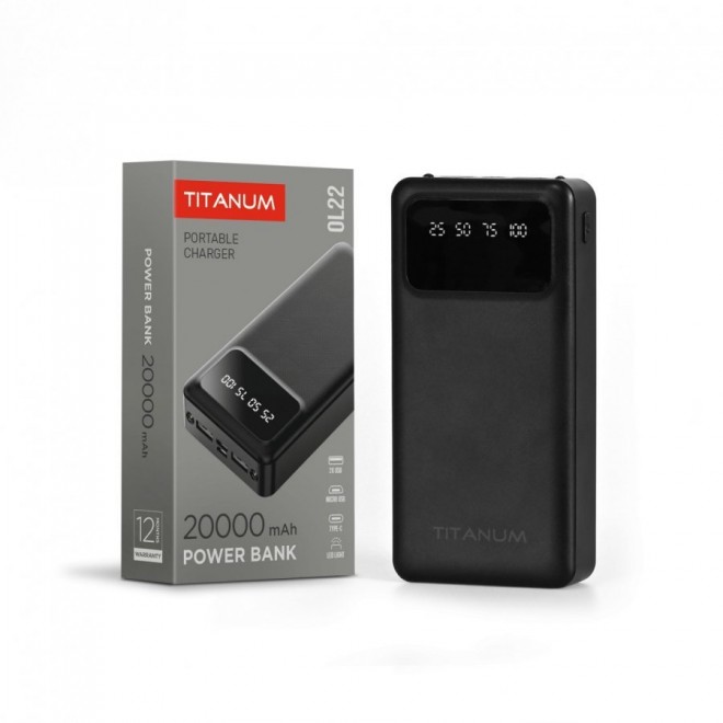 VIDEX OL22-B | Videx power bank TITANUM kiegészítő - LEDMASTER 5001 - fekete