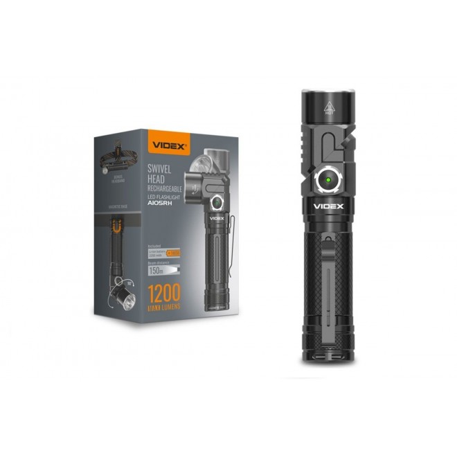 VIDEX VLF-A105RH | Videx-Flashlight Videx elemlámpa lámpa - LEDMASTER 4669 - fekete